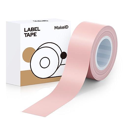 MakeID L1/Q1ラベルプリンタ―用紙全面ラベル ラベルシール 純正 感熱ロール紙 幅16mm...