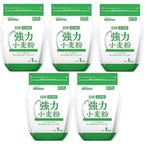 日清製粉ウェルナ 達人厨房 強力小麦粉 1kg ×5個