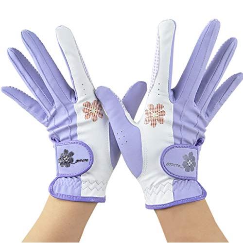 PREMINNO(プレミーノ) ゴルフ グローブ 手袋 レディース 両手 フィット感 耐久性 デザイ...