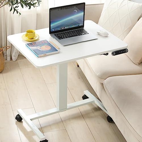 Radlove パソコンデスク 昇降式 サイドテーブル 電動昇降式 デスク 幅80CM×奥行60CM...