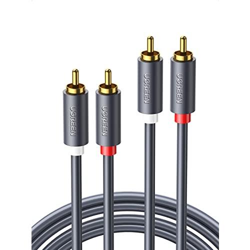 UGREEN RCA ケーブル 1M オーディオケーブル ステレオ 音声ケーブル 2RCA to 2...