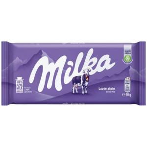 Milka アルペンミルク　 50個入り ミルカ チョコレート アルペンミルク 90g : ボンニュイ ヤフー店