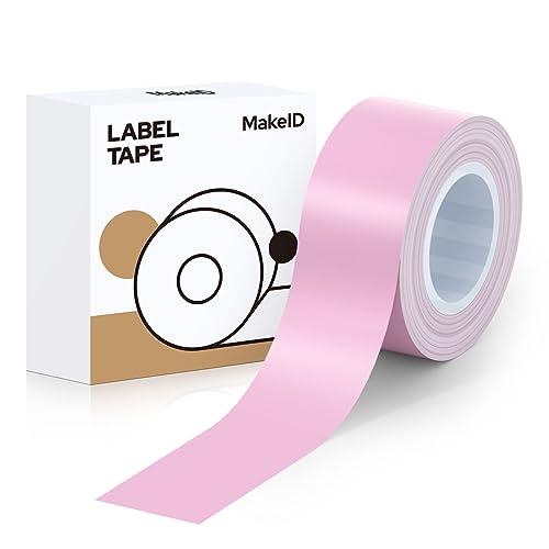 MakeID L1/Q1ラベルプリンタ―用紙全面ラベル ラベルシール 純正 感熱ロール紙 幅16mm...