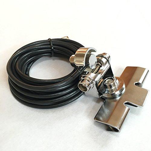 福禄寿 モービル アンテナ 簡単取付け トランク ハッチバック 基台 と 同軸 ケーブル 5m セッ...