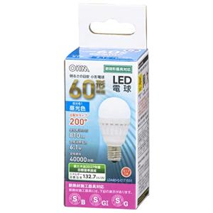 オーム電機 LED電球 小形 E17 60形相当 昼光色 LDA6D-G-E17 IS51 06-4479 OHM