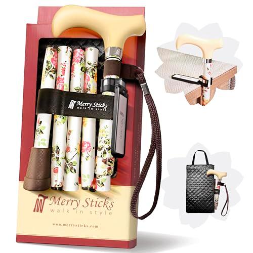 コンボセット Merry Sticks（メリースティックス）/ 折りたたみステッキ/つえぶくろ &amp; ...