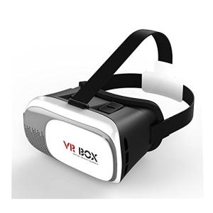 Japandrect VR BOX 3Dメガネ ゲーム 映画 ビデオ スマートフォン向け ヘッドバンド付き 頭部装着｜bonnenuit