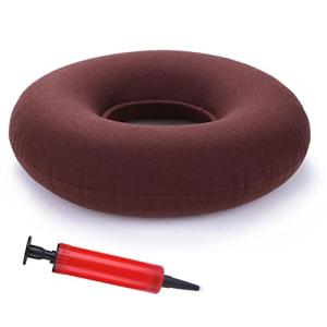 EXDUCT エアークッション エアーポンプ 携帯 座布団 ドーナツ クッション 円座クッション 枕 ドーナツクッション
