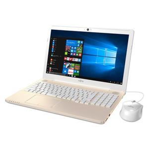 【ほぼ新品・即納可】富士通 FMV LIFEBOOK AH42/B2 FMVA42B2G [シャンパンゴールド][Microsoft office2016搭載] 【送料無料／代引無料】　