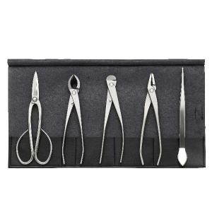 3062ステンレス盆栽５点セット/Stainless steel bonsai tool set 5pcs.｜bonsai-tools