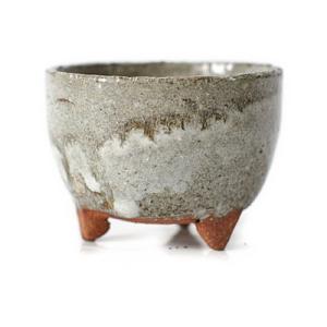 盆栽鉢 2号 楽風ミニ鉢 手作り足付(小)   2号 楽風ミニ鉢 手作り足付(小)