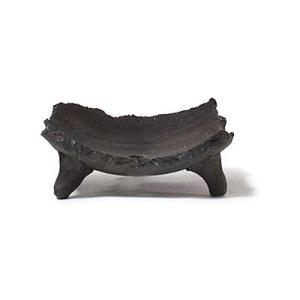 手造り窯変 ちぎり 苔玉皿  幅12cm×高3cm 苔玉皿 手造り窯変 ちぎり