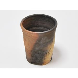 盆栽鉢 4号 伊賀焼 仁作 灰かぶり 寸胴大の詳細画像1