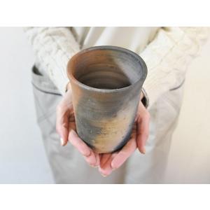 盆栽鉢 4号 伊賀焼 仁作 灰かぶり 寸胴大の詳細画像4