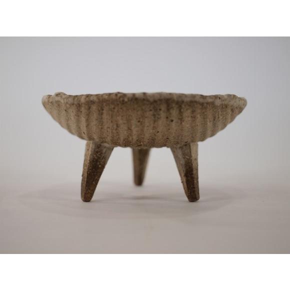 盆栽鉢 4号 白マット高足付浅鉢 陶器 植え替え 鉢 おしゃれ かわいい