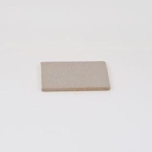 盆栽敷物 萬古焼 万古焼 白 2.5号 長角陶板 小 幅8.5cm×奥行6.5cm 敷物 陶器 ミニ...