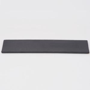 盆栽敷物 萬古焼 黒 7.5号 長角陶板 大 幅23.3cm×奥行6.5cm×高0.5cm 敷物 陶...