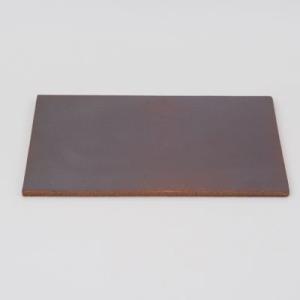 盆栽敷物 萬古焼 茶 6号 長角陶板 小 幅19cm×奥行13.5cm×高0.5cm 敷物 陶器 ミ...
