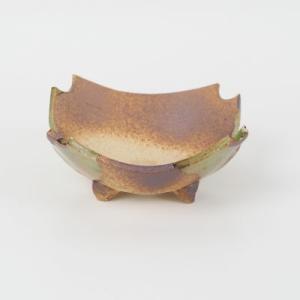 盆栽鉢 山野草鉢 4号 水色 長方形 鉢幅約12cm×奥行約10cm×高さ約4cm