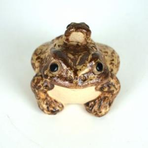 盆栽 飾り 添景 盆栽飾り おんぶガエル 2号サイズ 横6cm 縦6cm 高さ5.5cm 置物 盆栽...