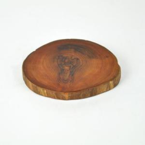 盆栽 花台 盆栽花台 クリ 丸型 小 幅10〜12cm 厚さ約1.5-2cm 栗の木 木製 台 盆栽...