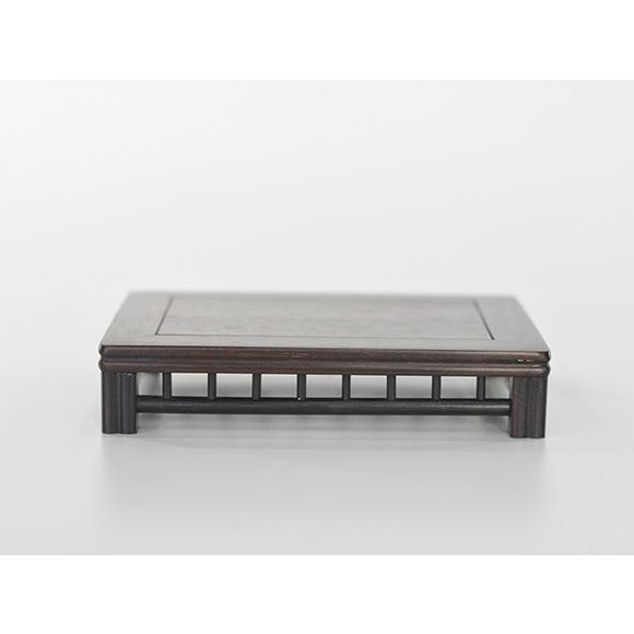 盆栽用飾り棚 小品平卓 小 黒丹 15cm 盆栽 ミニ盆栽 盆栽道具