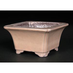 寿悦白釉長方鉢 盆栽鉢 植木鉢 盆器 pot bonsaipot juetsu ジュエツ