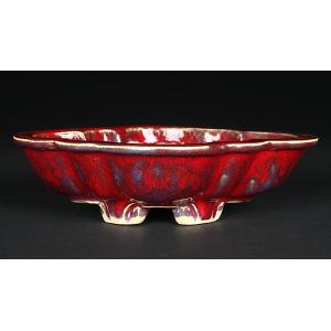 角山窯幸峰浮彫龍文長方鉢 第17回現代小鉢作家展「泥物の部」銀賞受賞