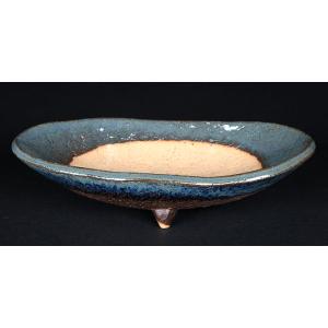 盆栽鉢 山野草鉢 「本南蛮丸鉢（中）」 寄せ植え 文人盆栽 草物に最適