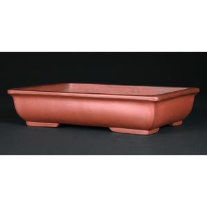 盆栽鉢 植木鉢 バーゲン 「烏泥外縁下紐丸鉢」 陶器 古渡 中国宜興 20