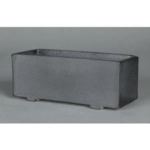 寿悦白釉長方鉢 盆栽鉢 植木鉢 盆器 pot bonsaipot juetsu ジュエツ
