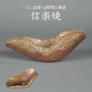 盆栽鉢 山野草鉢 「信楽焼楽風ミニ鉢8点セット」 植木鉢 陶器 2号 7cm