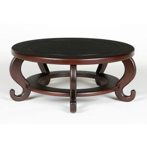 盆栽飾り卓 盆栽飾り台 「丸五足卓 44型」 盆栽卓 盆栽台 花台 丸卓 15号 44cm 松柏 雑...