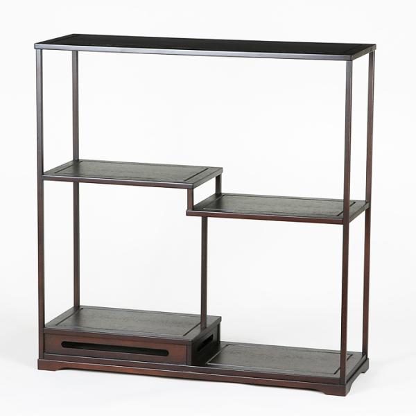 盆栽飾り卓 盆栽飾り台 「小品飾り棚（富士）70型」 箱卓 飾台 席飾り 7点飾り 23号 70cm...