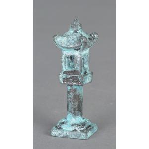 銅製添景「四角灯篭」