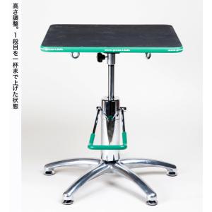 盆栽道具 盆栽作業台 「油圧式回転作業台Gre...の詳細画像3