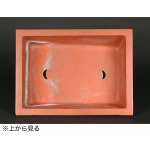 紅泥三日足長方鉢の詳細画像2