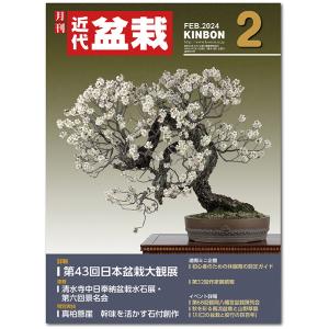 月刊「近代盆栽」2024年２月号　初心者からベテラン愛好家まで、見やすく内容充実の盆栽総合誌!! 盆栽 近盆 kinbon bonsai 月刊誌 趣味の雑誌 送料無料