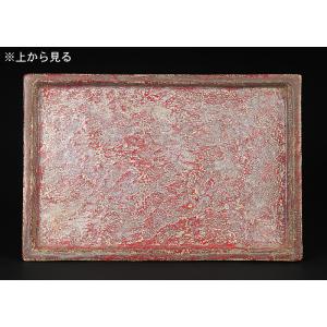 美濃焼鶏血釉長方水盤 盆栽鉢 水盤 鉢 植木鉢...の詳細画像2