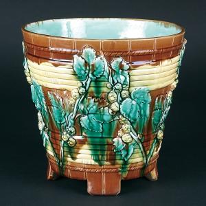 盆栽鉢 植木鉢 「紫泥外縁雲足長方鉢」 陶器 5号 16cm 焼締 尚古堂型