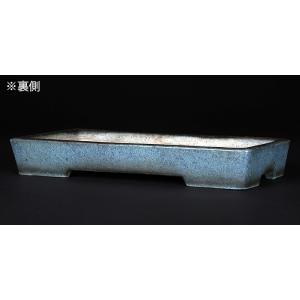 盆栽鉢 植木鉢 「呂均釉切立長方鉢」 磁器 1...の詳細画像2