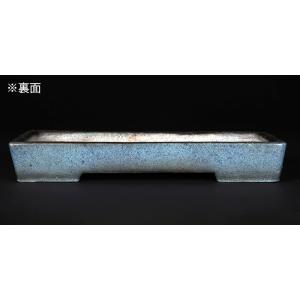 盆栽鉢 植木鉢 「呂均釉切立長方鉢」 磁器 1...の詳細画像3