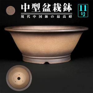盆栽鉢 烏泥外縁下紐長方鉢 植木鉢 中国鉢 張氏製陶 落款あり 13号