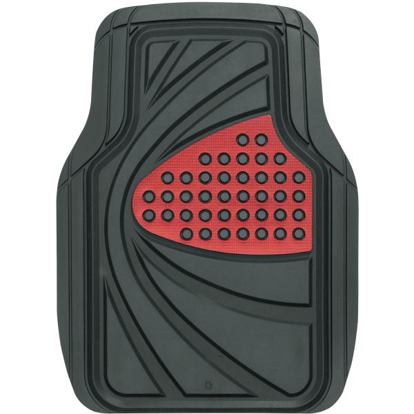 フロアマット 防水 カー 車 デザイン ラバー フロアマット トレイ 前席用 運転席 助手席 兼用 ...