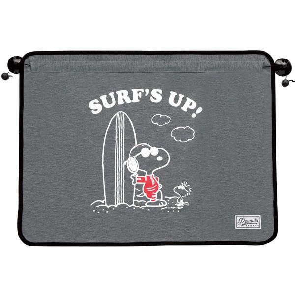 カーテン 日よけ 車 くるま スヌーピーサーフ Snoopy SURF 約65×50cm 1枚入り ...