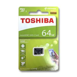 東芝 マイクロSDカード 64GB microSDXC クラス10 UHS-I THN-M203K0640A4 100MB/s