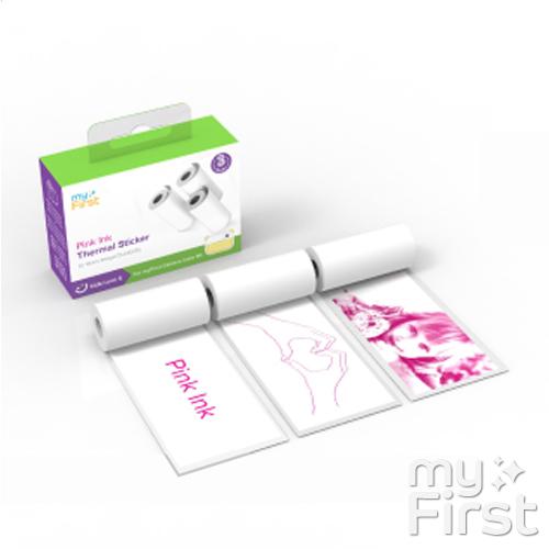 専用交換レジロール紙 myFirst Insta Wi用 ステッカー紙 ピンクインク