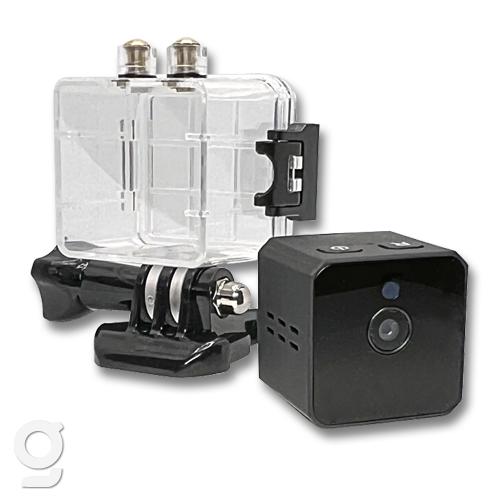 Gee Cube + アクションカメラキット 超小型アクションカメラ 1080P / 暗視モード  ...