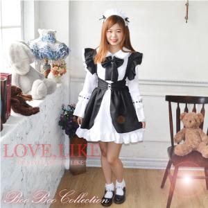 ロリータ 衣装  コスプレ 仮装 メイド服  レース フリル エプロン カチューシャ 0100｜boo-colle