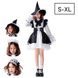 コスプレ ハロウィン コスチューム ロリータ メイド メイド服 仮装 衣装 レディース ワンピース ミドル丈 ワンピ ロングワンピ 膝下丈 ハロウィンコスプレ｜boo-colle